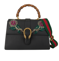 Bolso Crystal Dionysus, Leather, Black, 001998, S, 2*